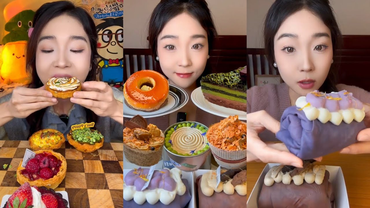 Cake Mukbang Eating 🎂🍰 | Soft, Creamy ASMR Eating Sounds