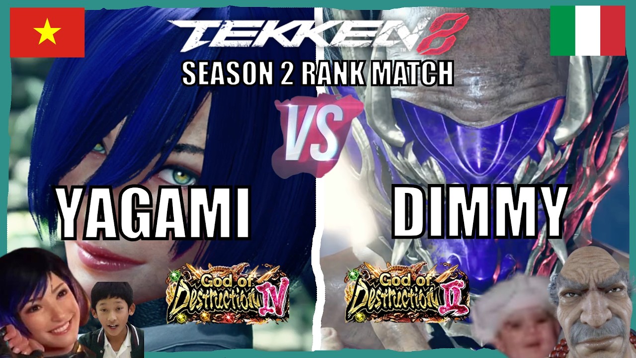 T8 🔥 YAGAMI (Low Ranked Reina) vs DIMMY (Low Ranked Heihachi) 🔥 Tekken 8 Noob Gameplay
