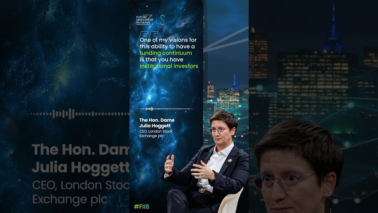 At #FII8, The Hon. Dame Julia Hoggett, envisions a #funding continuum