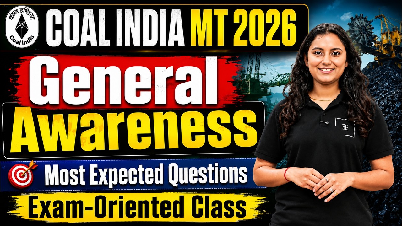 Coal India MT 2026 GK | Most Expected General Awareness Class 1 #coalindia