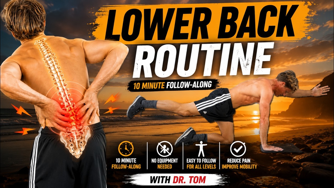 10 Min Lower Back Pain & Stiffness Routine | Easy Follow Along