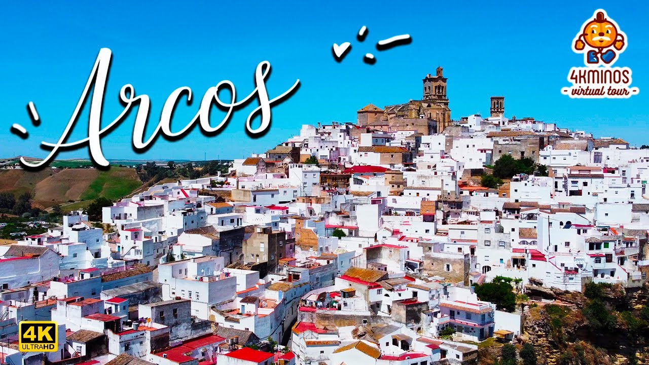 💗 Arcos de la Frontera - 4K (Ultra HD) Walking Virtual Tour Spain (2021)