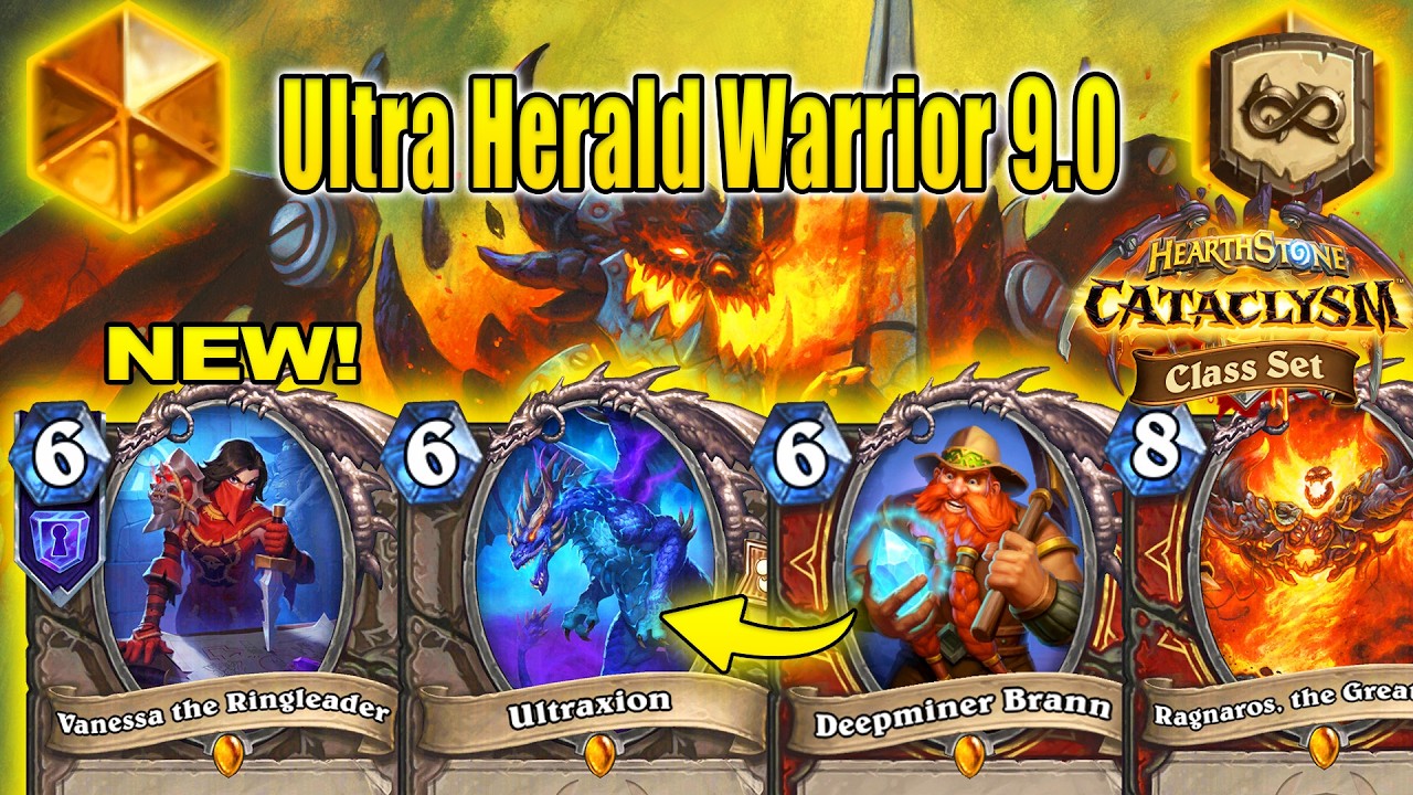 Upgraded Ultra Herald Warrior Deck 9.0 That's Strong & Fun To Play CATACLYSM Class Set | Hearthstone