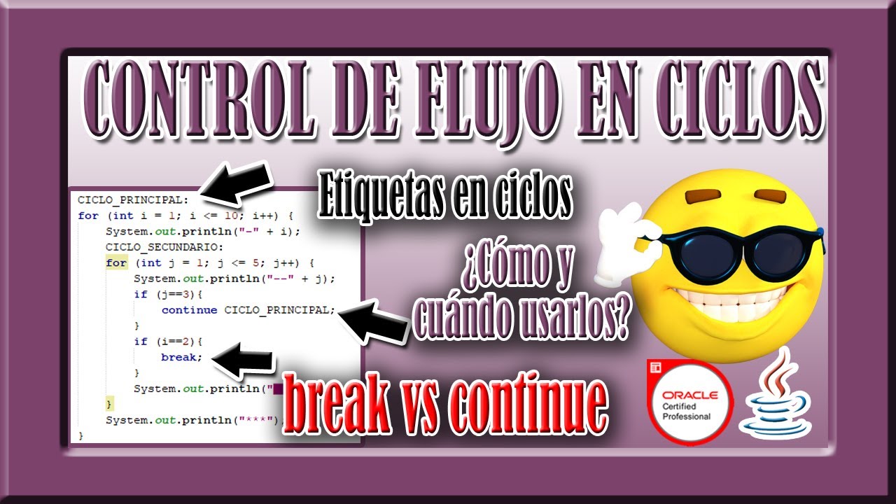 Java - Control de Flujo en Ciclos - break vs continue