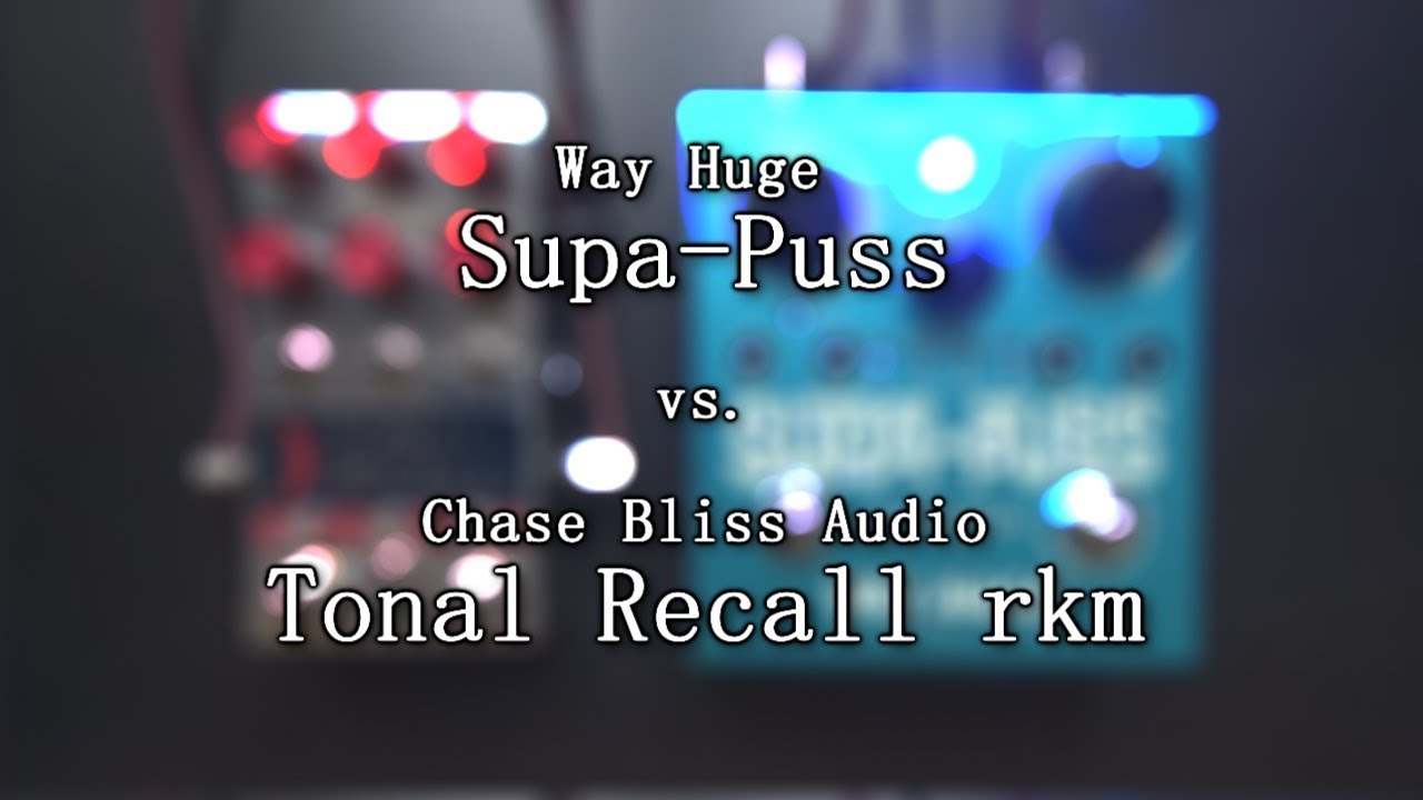 Way Huge Supa-Puss vs. Chase Bliss Audio Tonal Recall rkm