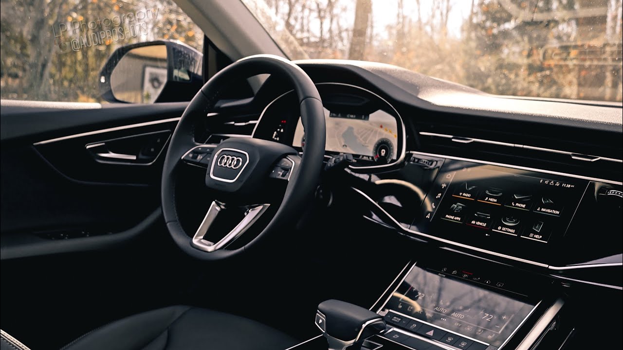 Тур по интерьеру и интерфейсу MMI Audi Q8 2019 года (A8, A7, A6)