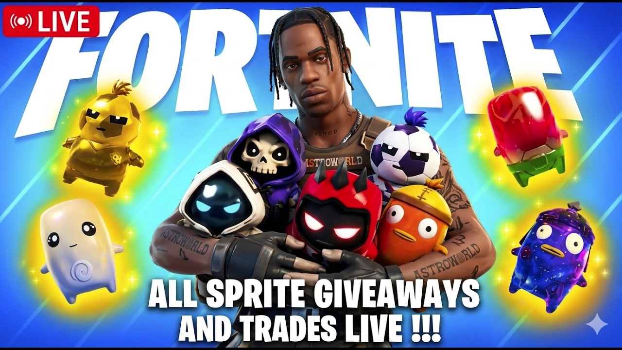 SPRITE GIVEAWAYS FORTNITE, SPRITE TRADE AURA, BOSS, STRIKER, GRIM, AIR, FISHY, SEVEN, HOLOFOIL FIND