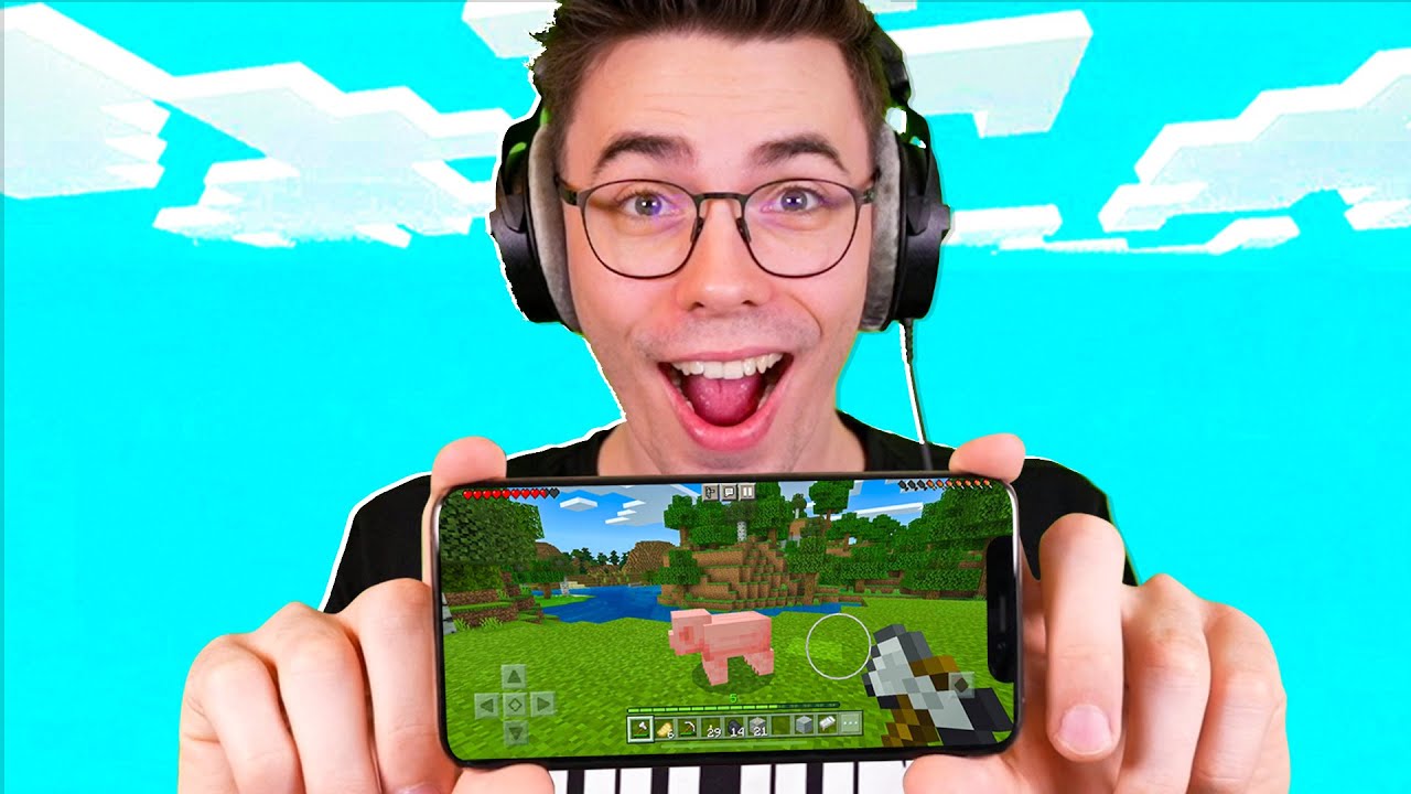 M&Oacute;J PIERWSZY RAZ w MINECRAFT NA TELEFON!