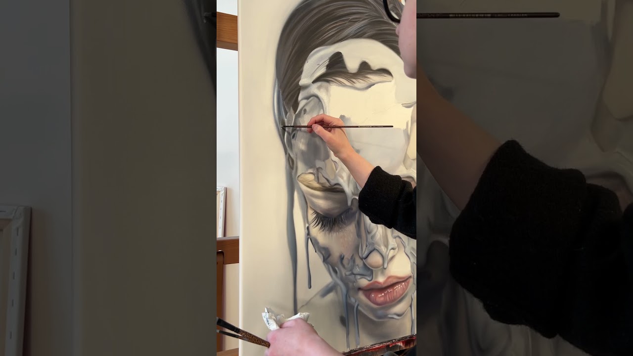 Grey mood in progress 🩶 #art #painting#reichart #katharinareichart