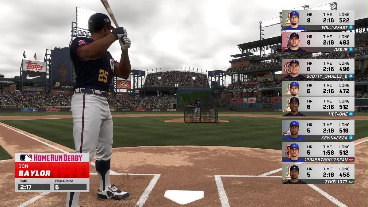MLB The Show 25  HOME RUN DERBY WITH LEGENDARY MLB DON BAYLOR