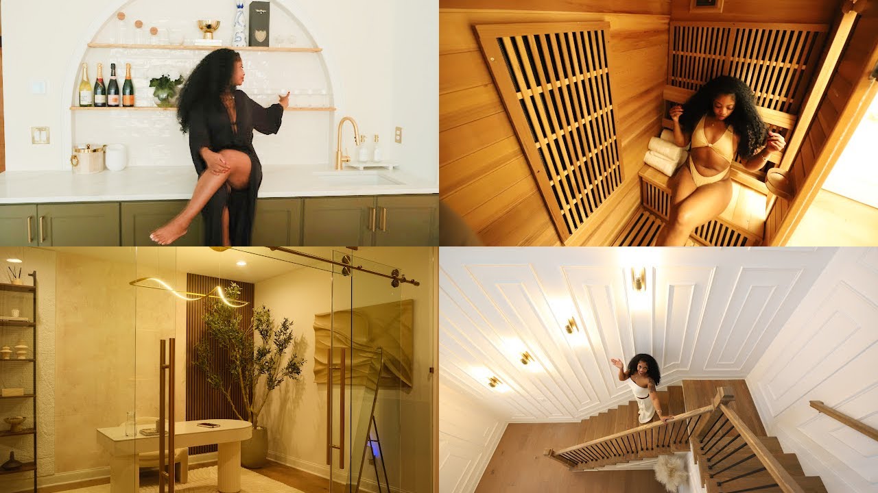 Homeowner Era | House Tour, NEW Sauna, Custom Bar Area, Wall Transformations, Glass Office and more