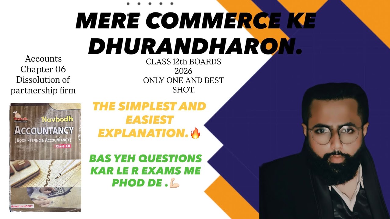 ACCOUNTS. ONE SHOT SERIES. DISSOLUTION. BAS YE PADH LE🔥.#commerce #viral #foryou #fyp #education #cg