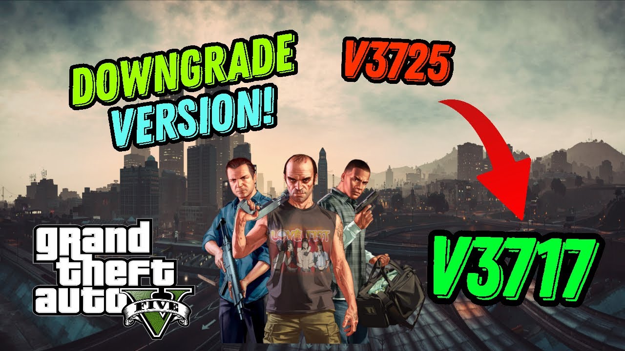 How to Downgrade GTA 5 to V3725 to 3717 For Lspdfr (READ DESCRIPTION) #lspdfr #gta5 #tutorial
