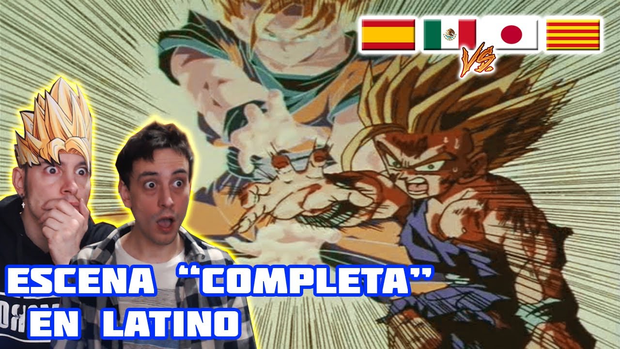ESPAÑOLES REACCIONAN A DRAGON BALL DOBLAJE LATINO 💥KAMEHAMEHA PADRE E HIJO | GOHAN  SSJ2 vs CELL💥