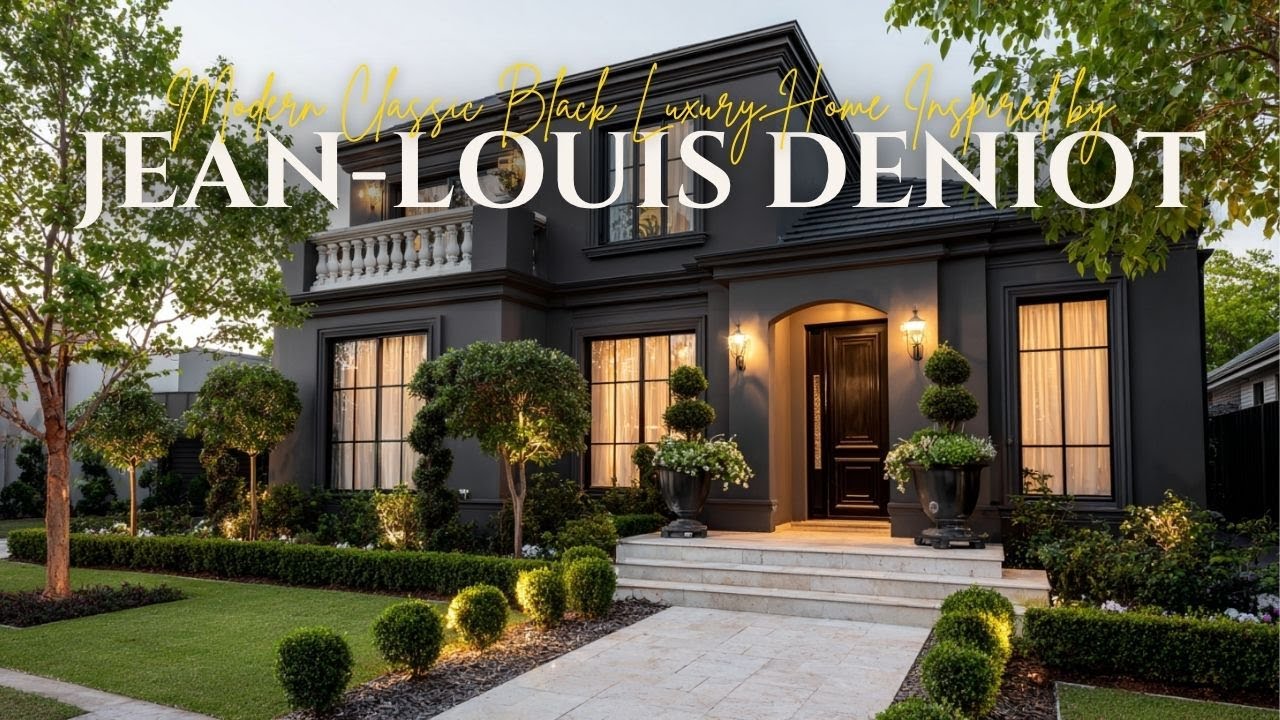 Modern Classic Black Luxury Home Inspired by Jean Louis Deniot Elegance Meets Parisian Grandeur