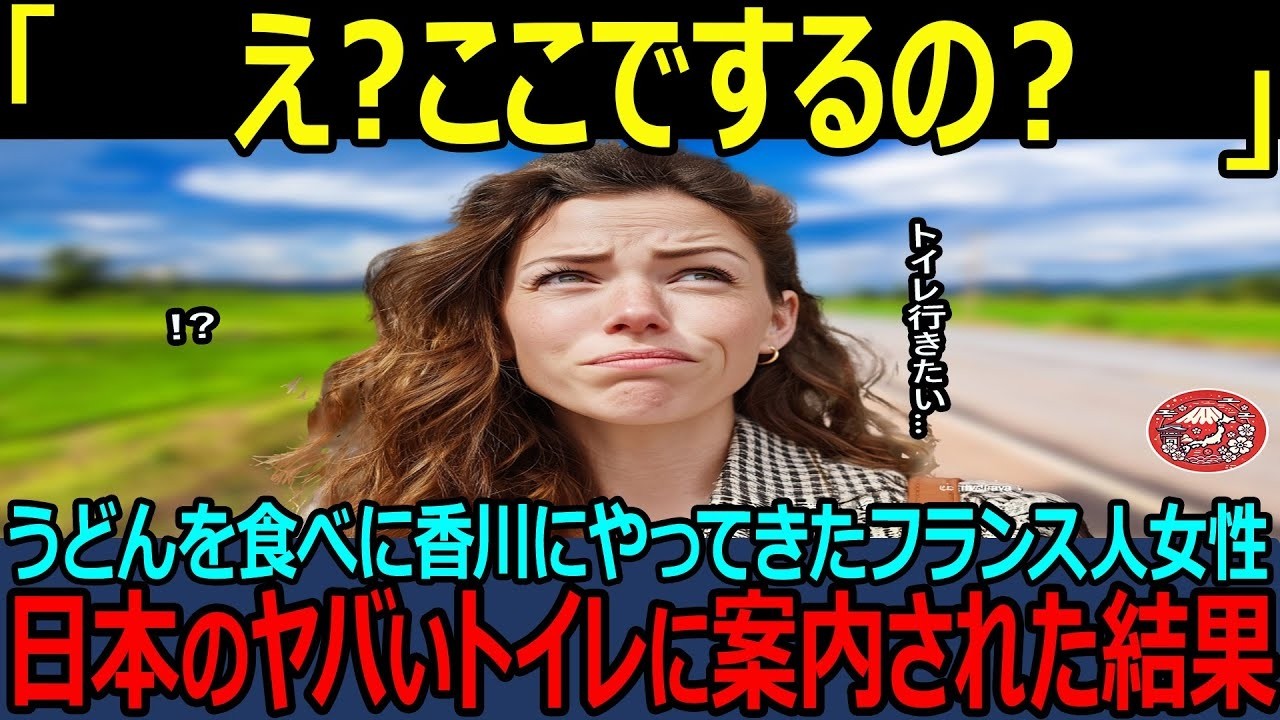 【海外の反応】「え、ここでするの！？」トイレに案内されたフランス人女性、その後の展開に驚愕