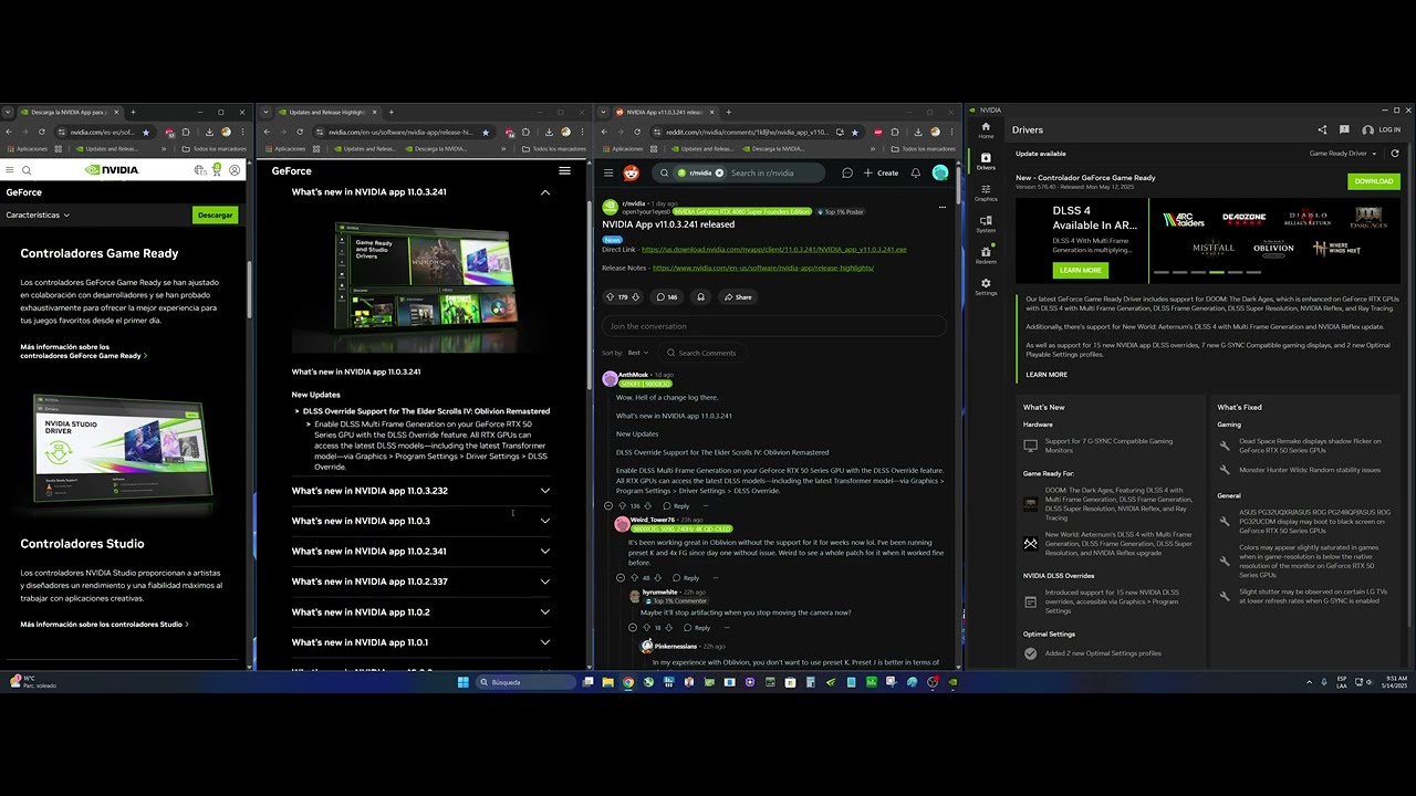 ¿En serio, NVIDIA? Solo un cambio en la Nueva App v11.0.3.241