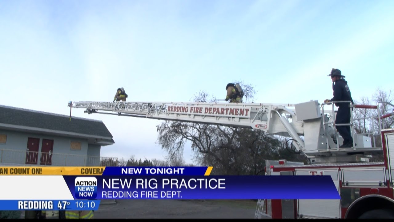 Redding Fire Department practiced with their new rig
