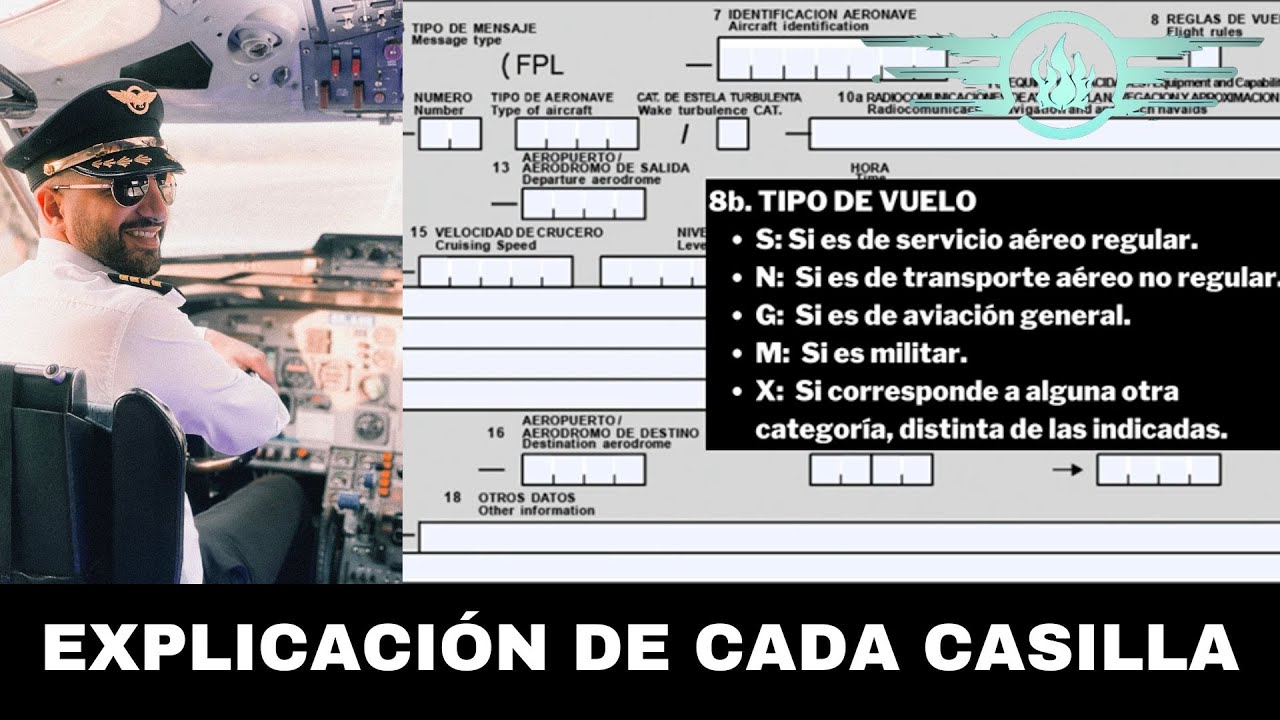 PLAN DE VUELO CODIFICACIÓN DE CADA CASILLA - CÓMO LLENAR UN PLAN DE VUELO