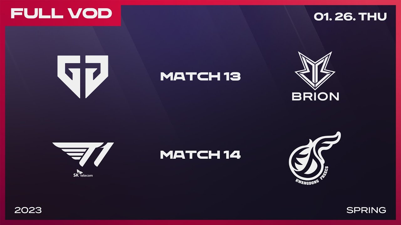 GEN vs BRO - T1 vs KDF | 2023 LCK Spring Split