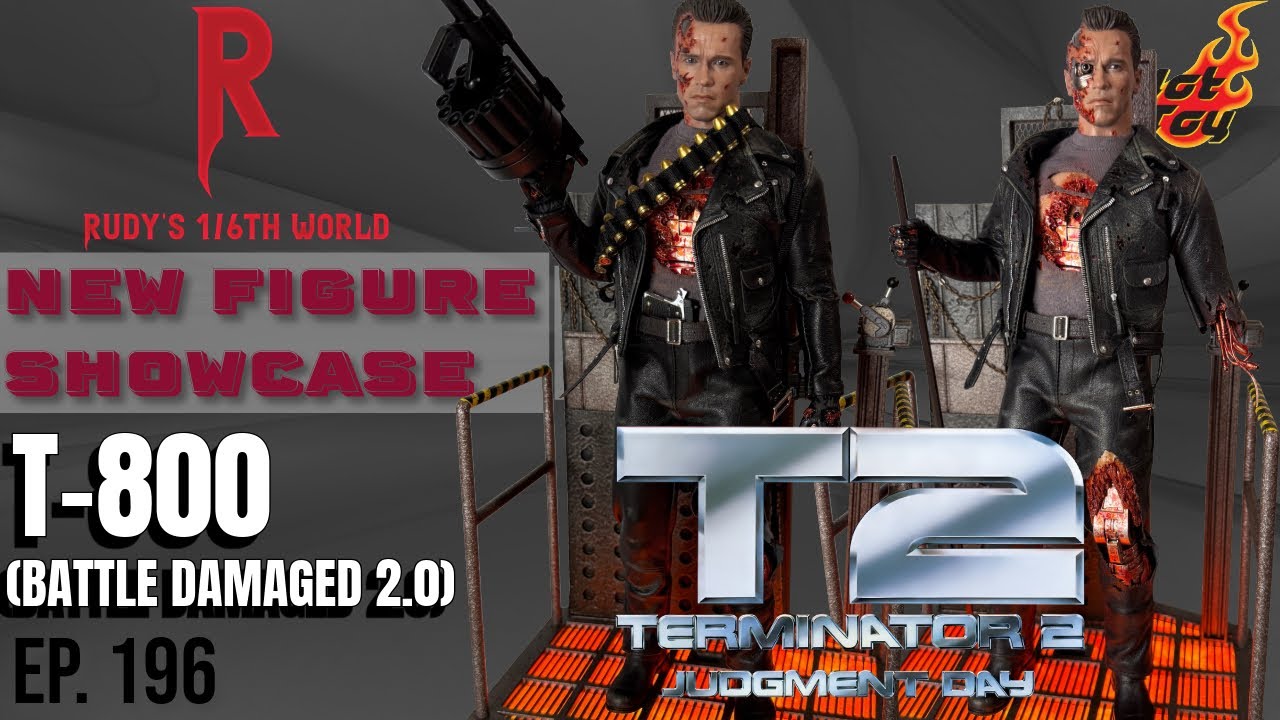 HOT TOYS: T-800 BATTLE DAMAGED 2.0 (TERMINATOR 2: JUDGEMENT DAY): NEW FIGURE SHOWCASE (EP.196)