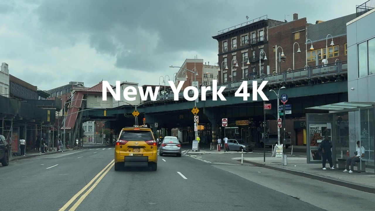 4K New York - Bronx - Driving tour in Boston Rd & E 175th Street