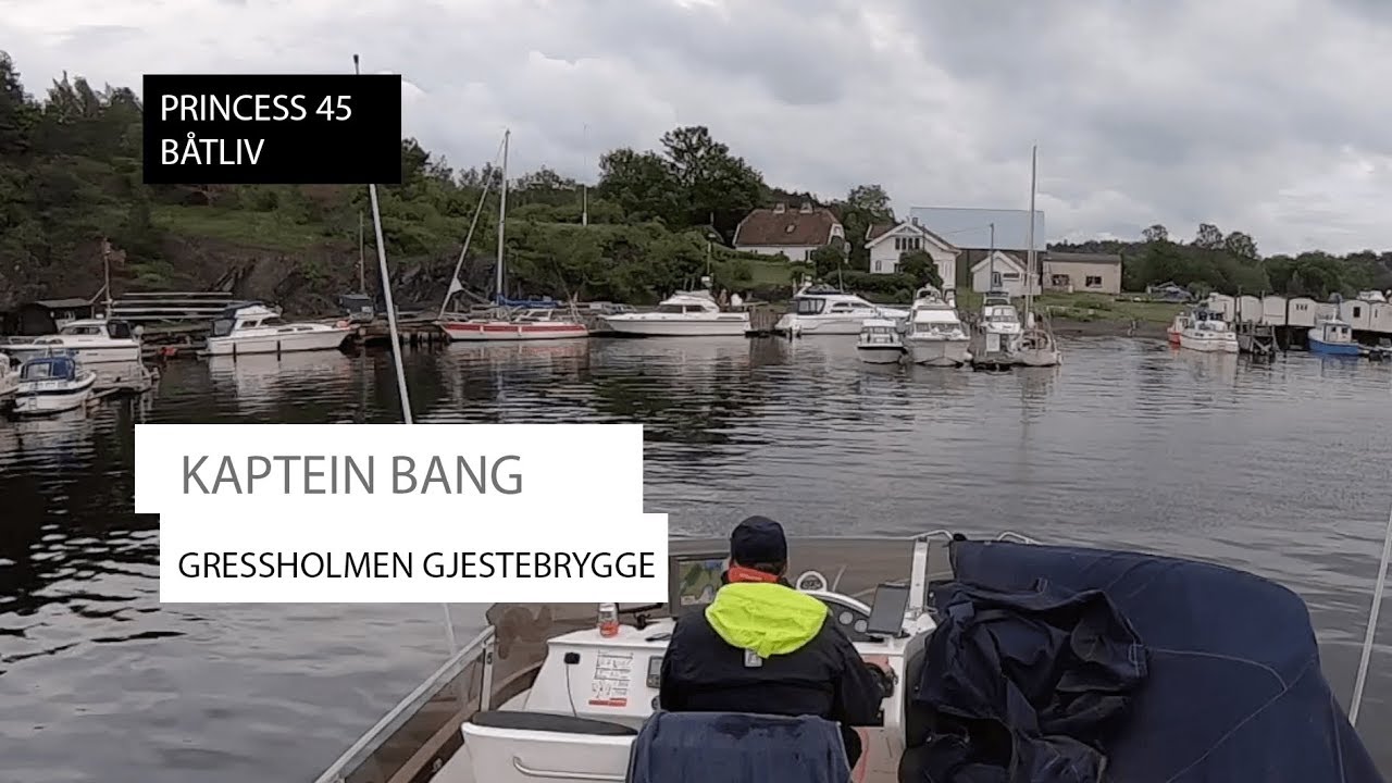 Gressholmen gjestebrygge | Princess 45 | Kaptein Bang | B&aring;tliv