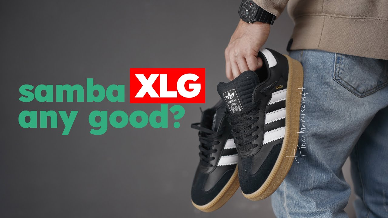 ADIDAS SAMBA XLG Black Version: On Feet, Sizing and Unboxing Review.