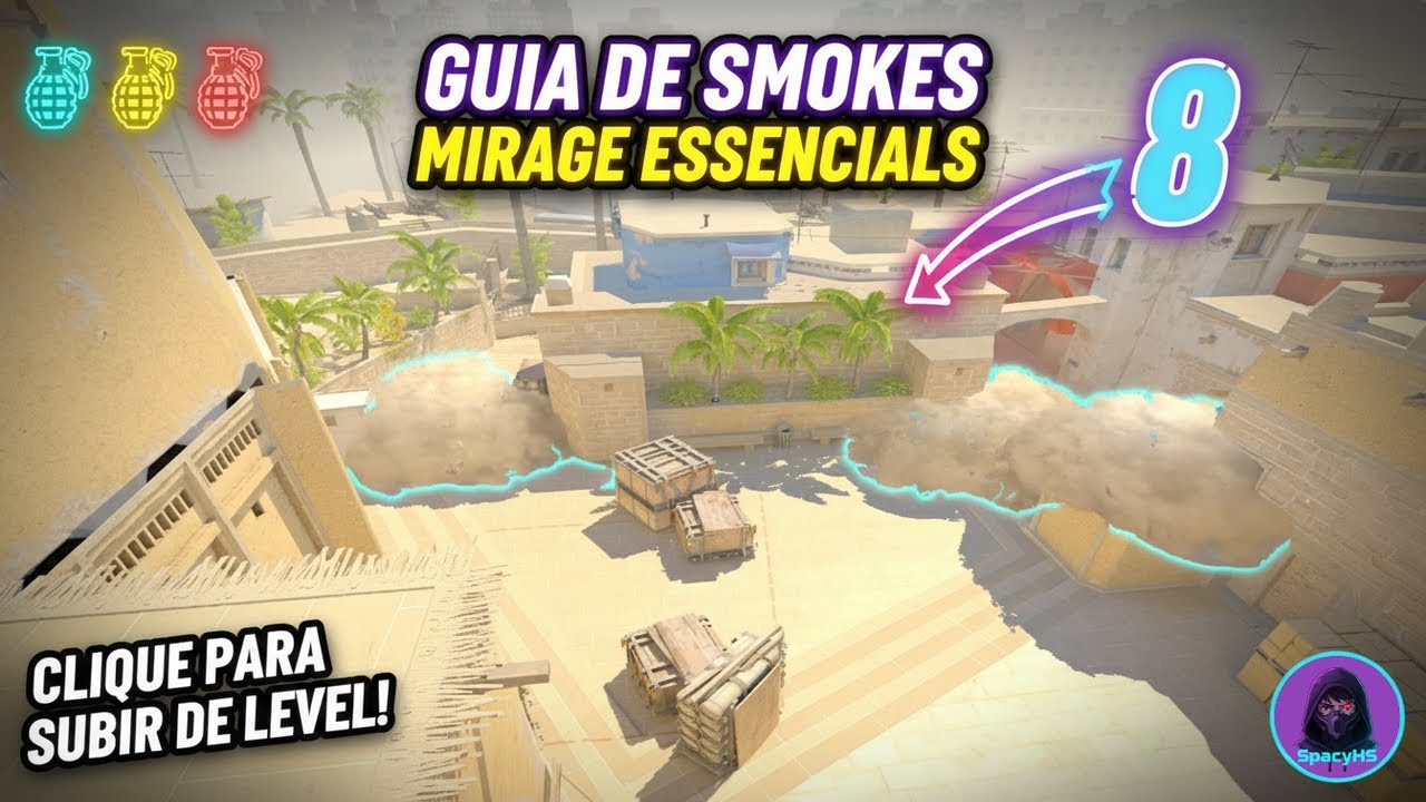 As SMOKES ESSENCIAIS da MIRAGE (Aprenda e Suba de Rank no CS2)