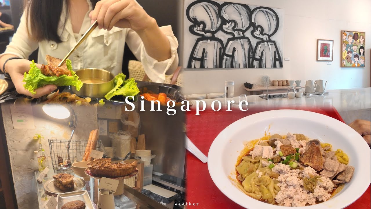Singapore VLOG | exploring food, best cafes & Michelin hawker | fireworks, Jurassic world