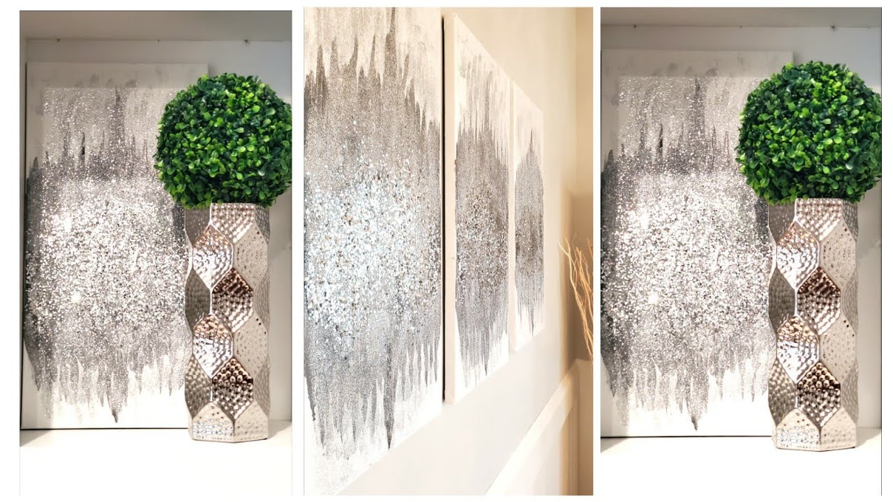 Z-gallerie Inspired DIY Glitter Wall Art