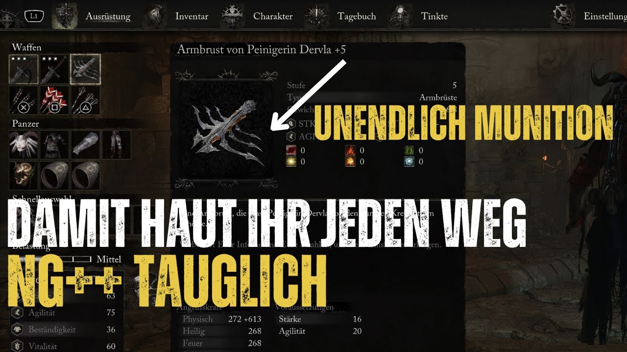 MIT DEM BUILD HAUT IHR JEDEN WEG OP ARMBRUST IN LORDS OF THE FALLEN NG++