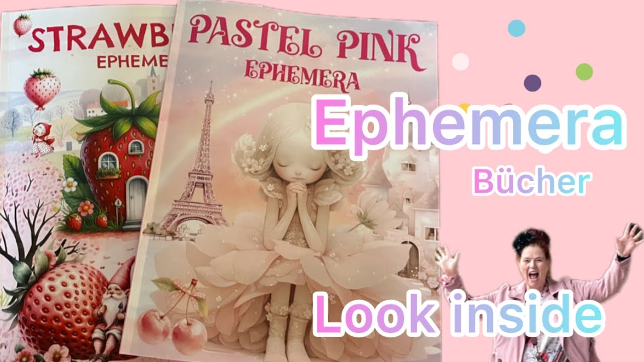 Ephemera Bücher 💕 Pink Pastell 🍓 Strawberry 💕so wow🤩 so schön 💕 schau’s Dir an 🤩
