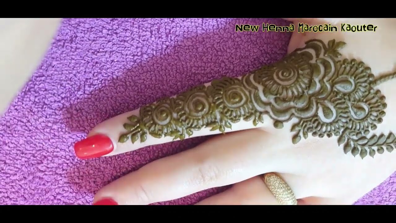 أجمل رسم حناء يمكن لك رؤيتها خفيفة كتجي رائعة في اليد The most beautiful henna drawing you can see