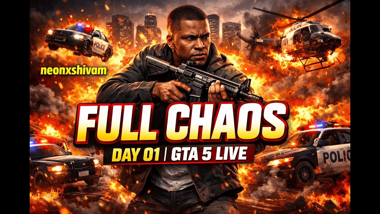 🛑GTA 5 LIVE Full Chaos in Los Santos Explosions Cops Madness Day 01 #shortsfeed
