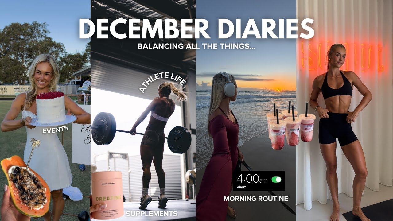 december diaries | training consistency in the festive season + bridal era 👀💍