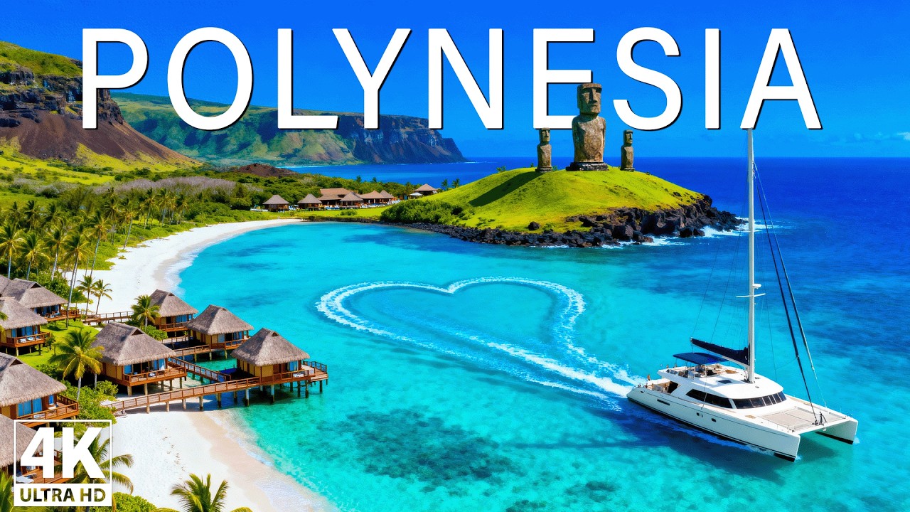 [4K] French Polynesia 2026 🇵🇫 – Crystal Clear Lagoons | South Pacific Drone Cinematics & Deep House