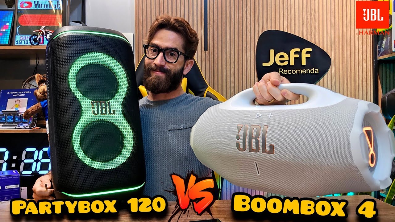 JBL BOOMBOX 4 210W Vs JBL PARTYBOX CLUB 120 160W: QUAL COMPRAR? QUAL É A MELHOR? (COMPARATIVO)