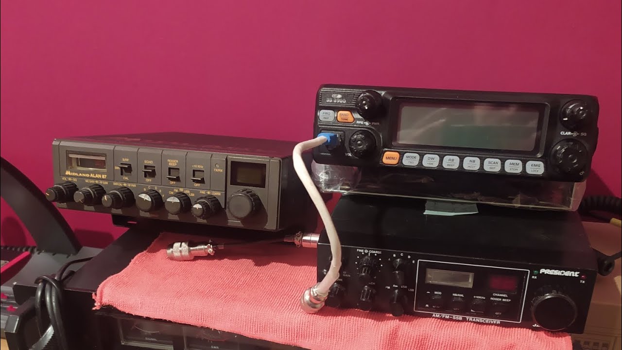 Cb president Valery + mic nor-tec 2O Km 4 watt crt ss8900,sadelta echo master pro cb Rafał Łażany 