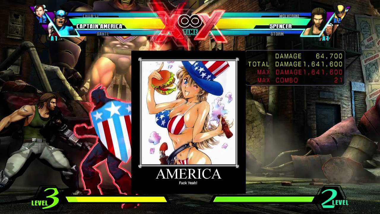 UMVC3 Captain America Combos