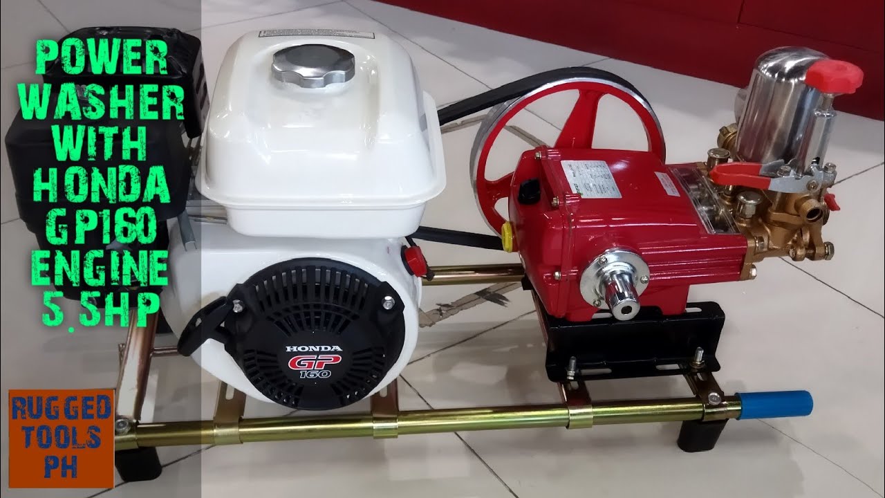 POWER WASHER WITH HONDA GP160 ENGINE 5.5HP
