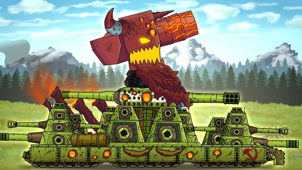 WHO IS IN THIS MONSTER? The Rebirth of the Machine-Monster - Cartoons about tanks