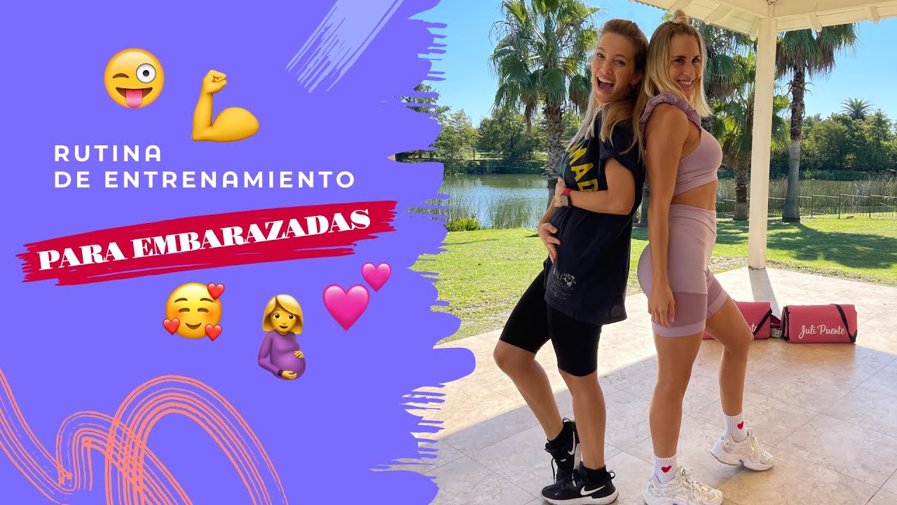 RUTINA DE CARDIO Y GLUTEOS PARA EMBARAZADAS 🤰🏼25’ de entrenamiento 💪🏻🔥 Con Juli Puente 💖