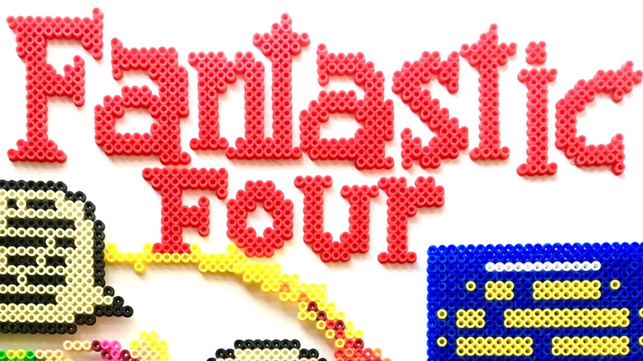 Perler Bead Fantastic Four #1 - Pixel Art Show