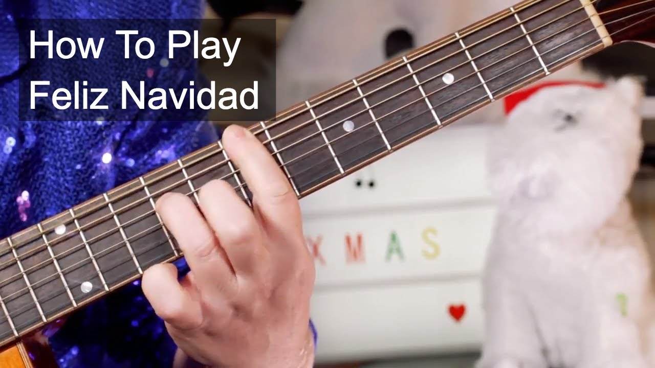 'Feliz Navidad' José Feliciano Acoustic Guitar Lesson - Easy & Jazzy Versions