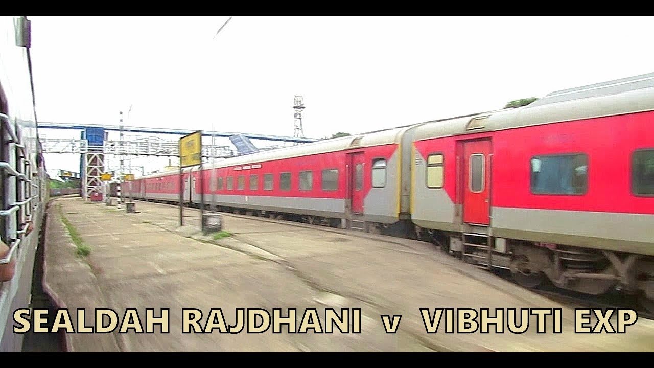 PARALLEL Race | Sealdah RAJDHANI vs Vibhuti Exp Cat & Mouse race after Barddhaman !!