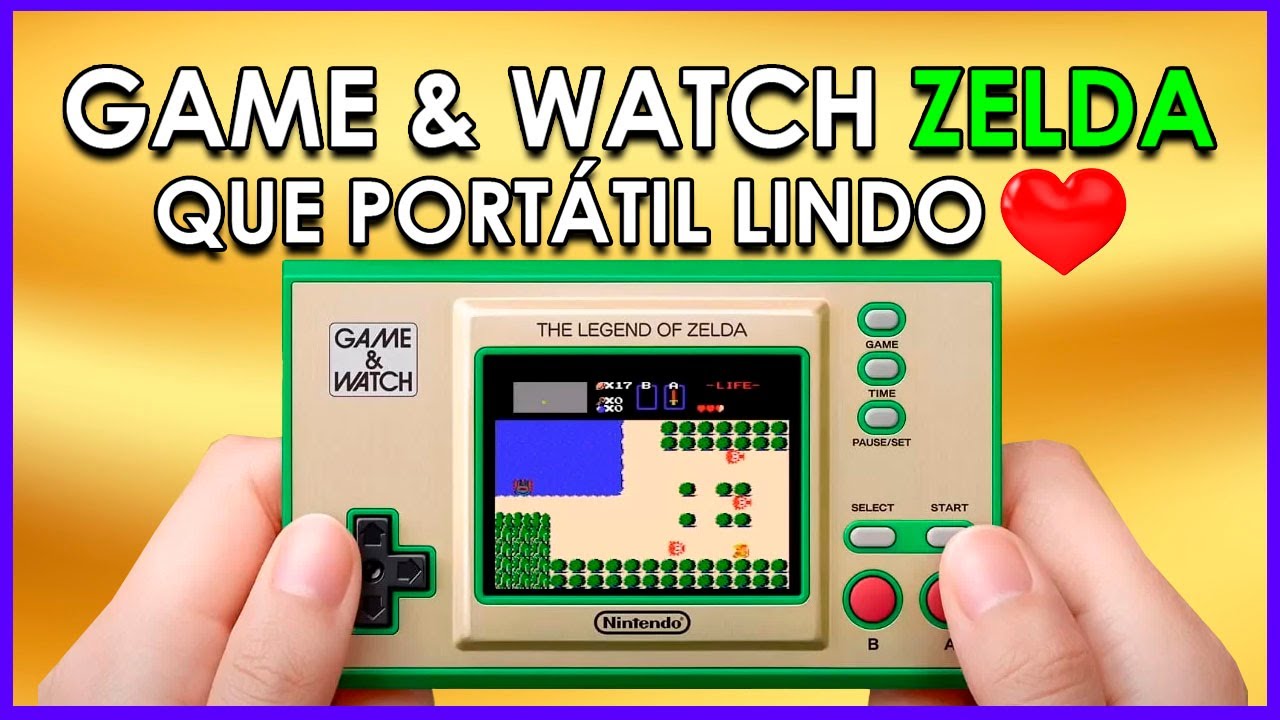 Game & Watch - Zelda - Esse portátil é lindo demais