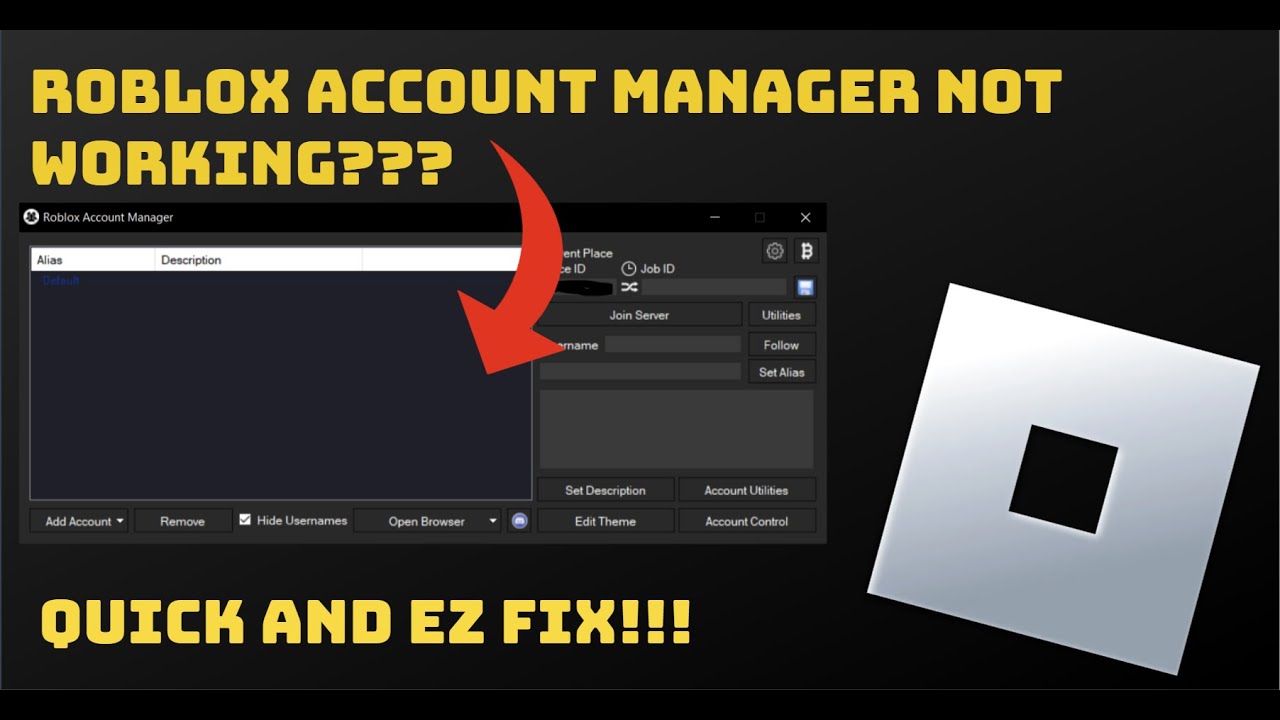 *EASY* How To Fix Roblox Account Manager Not Working - 2024