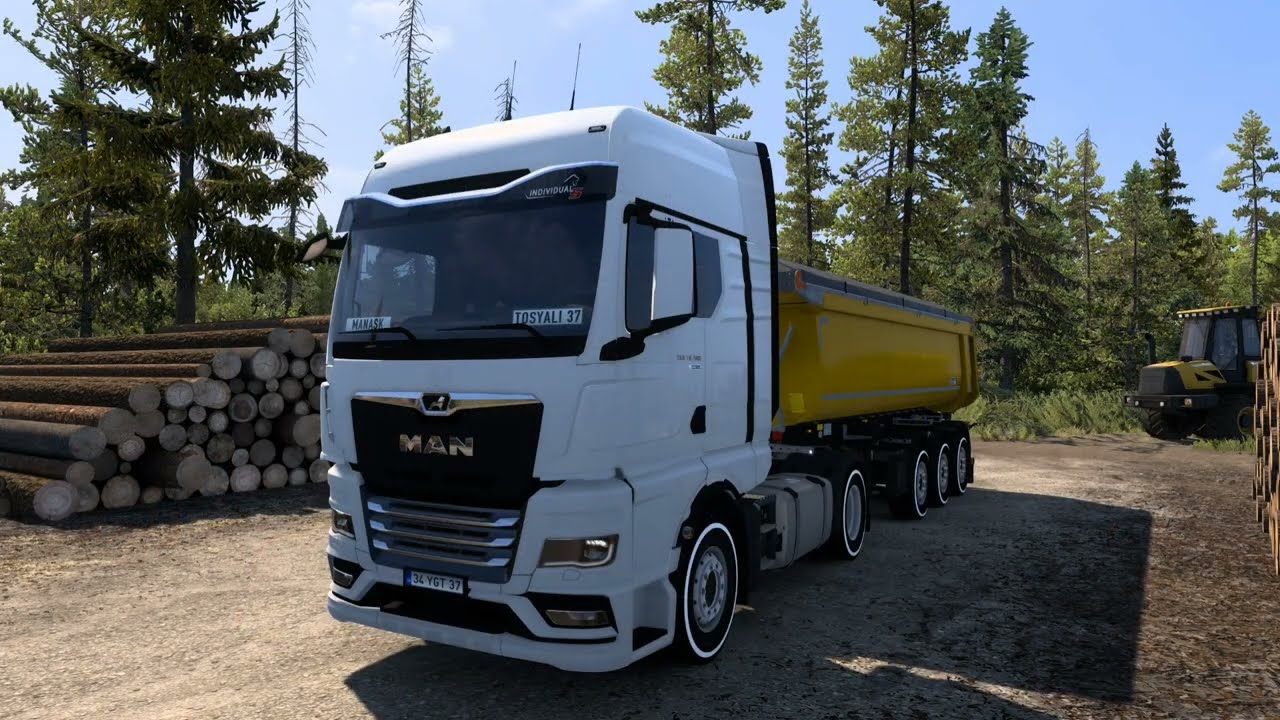Man TGX580 / Shmitzcargobull Sarı Damperli Dorse
