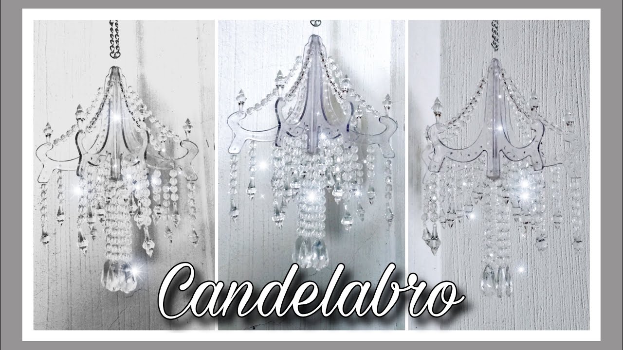 CANDELABRO LUJOSO a muy bajo costo - GLAM DIY